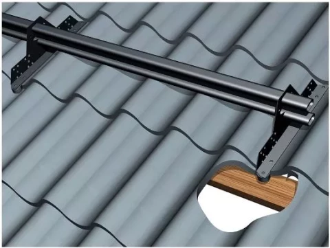 Sniega aizt, barj, stiprinājums profil,jumtiem RSSFOOTB RR23/tumši pelēka Ruukki