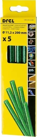 Līmes stienīši 11.2x200mm, zaļš 5gab/iep