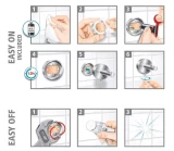 Pakaramais halātam KLAAM nerūsējošā tērauda TESA
