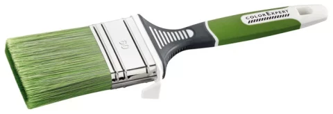 Professional flat paint brush WoodStar, 60mm, 17mm thickness, synthetic green bristles, 3K handle