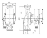 Wilo cirkulācijas sūknis Atmos PICO 25/1-6 130mm, 4232693