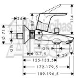 HG31940000 Focus maisītājs  vannas