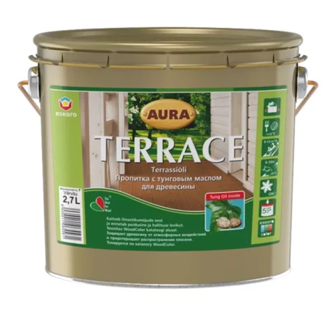 Eskaro Terassi-Ruskea 2.7l Масло для террас, коричневое