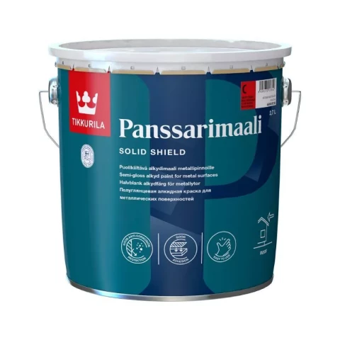 Tikkurila PANSSARIMAALI A 2.7L Krāsa metāla jumtiem