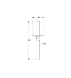 Brusas balsts 100x330x3.0mm,regulējams