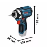 Cordless impact driver GDR 12V-105 without battery and charger BOSCH 06019A6901