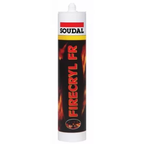 Soudal FIRECRYL FR white 310ml Liesmu aizturošs akrila hermētiķis balts