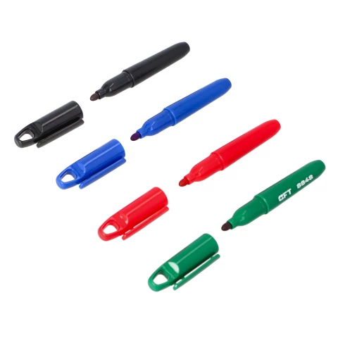 FASTER TOOLS Mini markers 50pcs (black, red, green, blue)