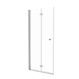 Складная душевая дверь 86,5-89,0x200см, прозрачное стекло 6мм, алюминиевый профиль