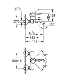 Grohe vannas maisītājs Start Classic, hroms 23787000, Izpārdošana xx