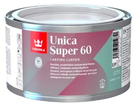 Tikkurila UNICA SUPER 60 0.225L Uretānalkīda laka pusspīdīga