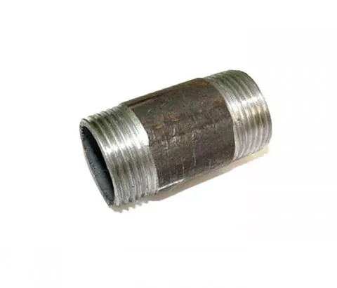 Īsā vītne melna DN25