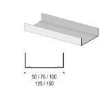 KNAUF UW профиль 75/3000 перегородка конструкция (8 / 120шт / уп)