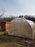 Greenhouse KLASIKA TUBE 3x2m (6m2) with foundations and 4mm polycarbonate coating