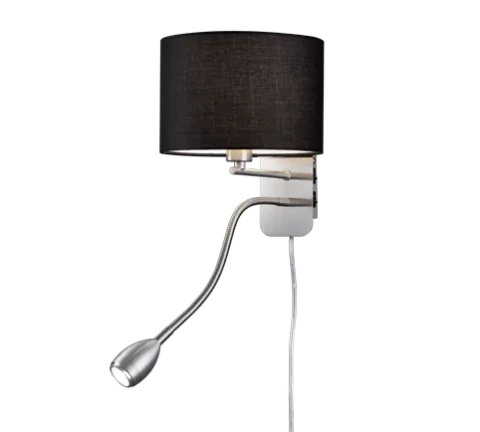 Wall Light TRIO Hotel LED SMD 3.1W 310Lm + 1XE14 max40W black 271170202