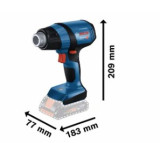 Akum. Celtniecības fēns GHG 18V-50 b/a un lādētāja BOSCH 06012A6500