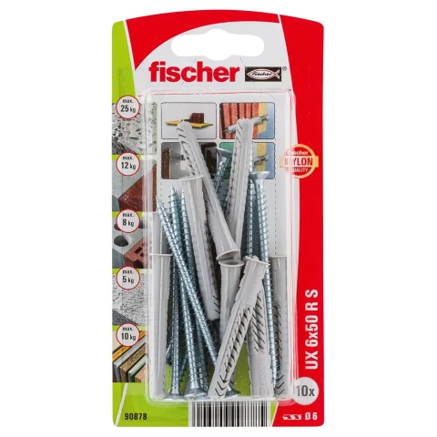 FISCHER UX 6X50 R S dībelis 10gab 61-878B
