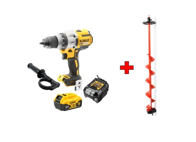 Akum. Urbjmašīna ar rokturi 18V 95Nm 1X5.0AH+lād. TSTAK DeWalt DCD991P1-QW+LEDUS URBIS ASSERI 130MM