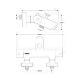 Vannas maisītājs ar termostatu AMATA MG-2220