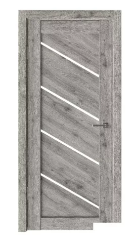 Дверной комплект Диагональ-1, 600х2000, с коробом, дуб рустик