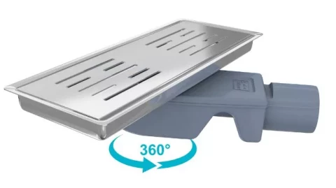 Dušas kanāls UNIQLINE BASE LINEAR DRAIN 30 cm , 50mm ,komplekts VLD-590305