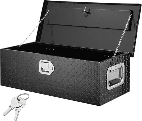 Aluminum truck tool box black 76.2x33x24.38 cm VEVOR SS30-D-