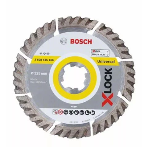 X-LOCK dimanta disksuniversāls 125x22.23x2x10 mm, BOSCH 2608615166