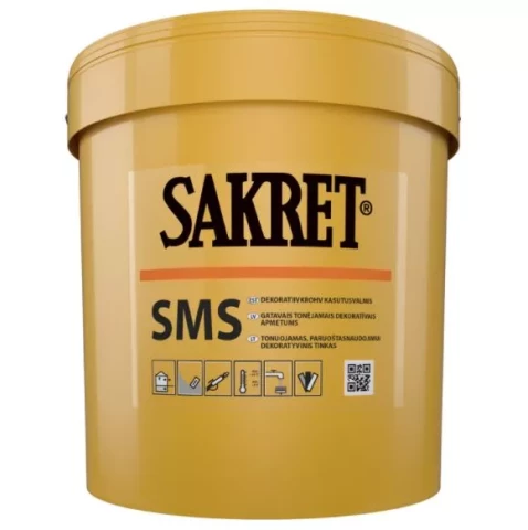 Sakret SMS-B-1.5mm 25kg  Ready made silicone-silicate decorative plaster