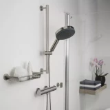 BOSTON душевой набор "Rain", 19см, нержавеющая сталь матовая.