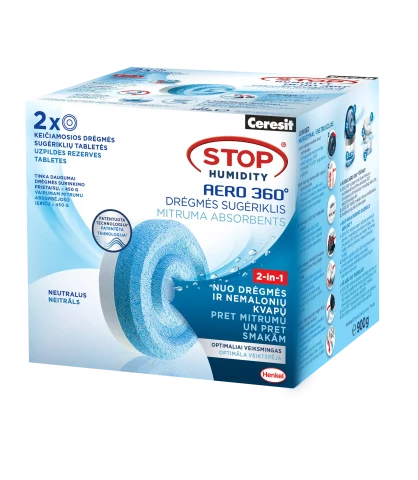 Ceresit Stop Humidity AERO 360° replacement refill tablets for moisture absorber