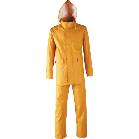 Ūdens necaurlaidīgs komplekts, jaka/bikses, dzeltens, IZM 2XL