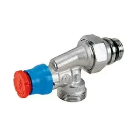 Угловой осевой термостатический клапан для радиатора отопления 1/2" Giacomini (R415X033)