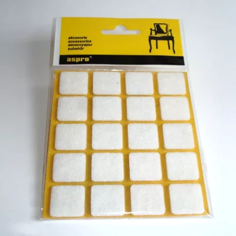 Aizsargpaliktnis mēbelēm 40001 Balts 20gab/iepak 20x20mm