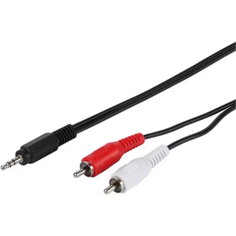 Savienojušais vads 2xRCA 3.5mm  1.5m Vivanco