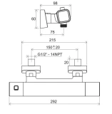 RAVAK 10° TD 033.00/150 , X070102
