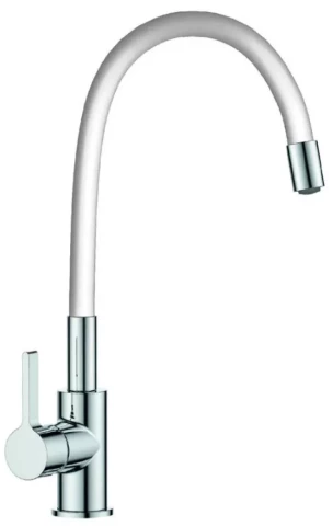 Kitchen sink mixer Vento Cucina Flexy 2 white/chrome WCC16F18C