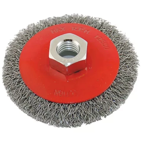 FASTER TOOLS Щетка угловая стальная - резьба M14 80 x 15mm