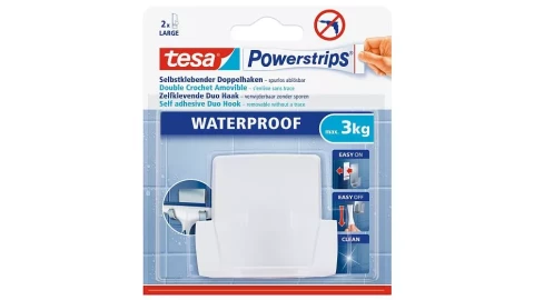 TESA Dubultāķis mitrumdrošs balts