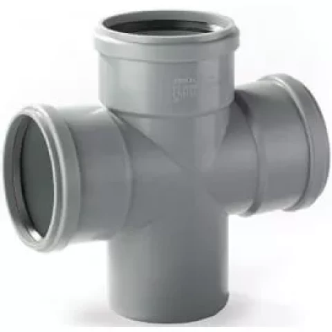 Iekšējās kanalizācijas krustenis redukcijas 110/110/50/50 90'