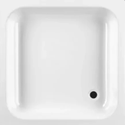 Jika tērauda dušas paliktnis JIKA SOFIA 70x70 cm balts