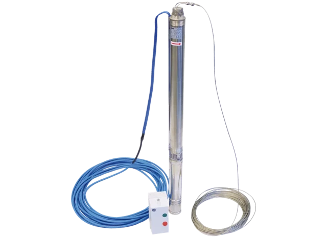 Wilo dziļurbuma sūknis SUB 2-50-EM-CW30, 0.55kW, d74mm ar kabeli un ner.t.trosi