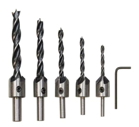 Iegremdējamo urbju komplekts 4,5,6,8,10mm 5gab/ iep TAMO