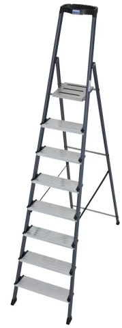Kāpnes A-veida ar platformu anodētas 8 pakāpieni h= 2.5m KRAUSE Securo