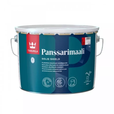 Tikkurila PANSSARIMAALI C 9L Krāsa metāla jumtiem TIKAI TONĒŠANAI!