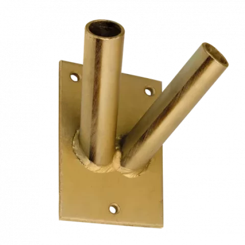 Karoga kāta turētājs, dubultais 70x110x26mm, dzelteni cinkots