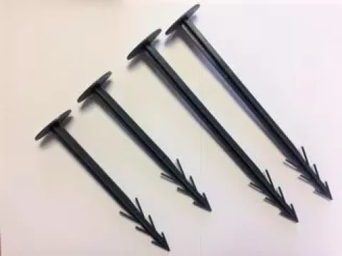 Пластиковые гвозди 250 mm, 250 шт/упak.