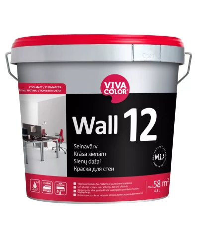 Vivacolor WALL 12 A 4.8L Полуматовая краска для стен