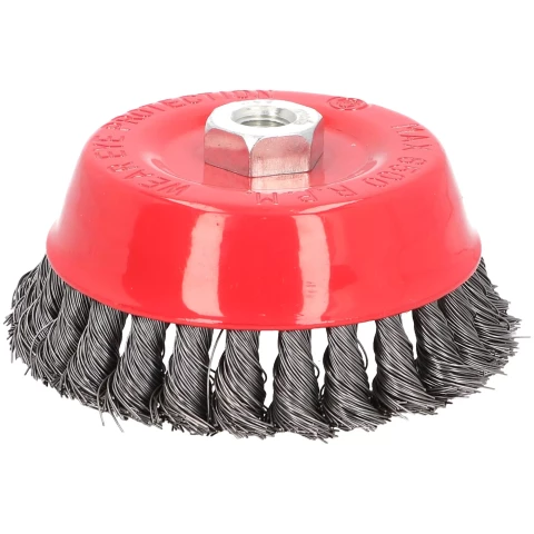 FASTER TOOLS Щетка чашечная стальная плетенная - Резьба M14 100 x 25mm