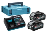 Lādēšanas komplekts POWERPACK 40V XGT, 2xBL4040, DC40RA+ MAKPAC, MAKITA 191J97-1