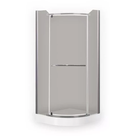 Roltechnik dušas stūris DENVER  90x90 matēts sudrabs/rauch st  dušas kabīne DENVER